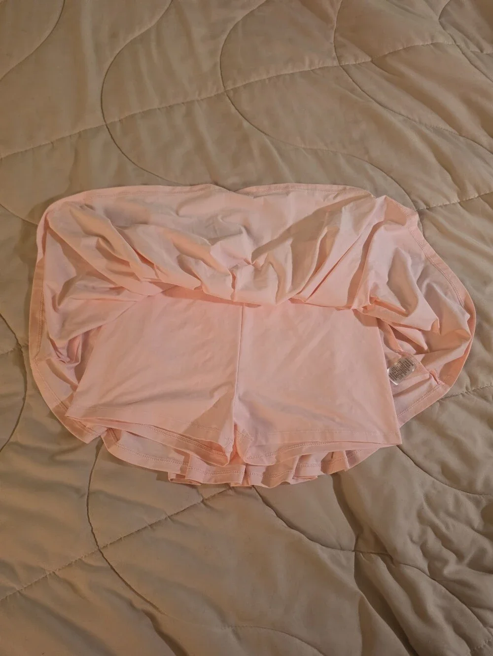 Ocean Drive Light Pink Pleated Skater Skirt